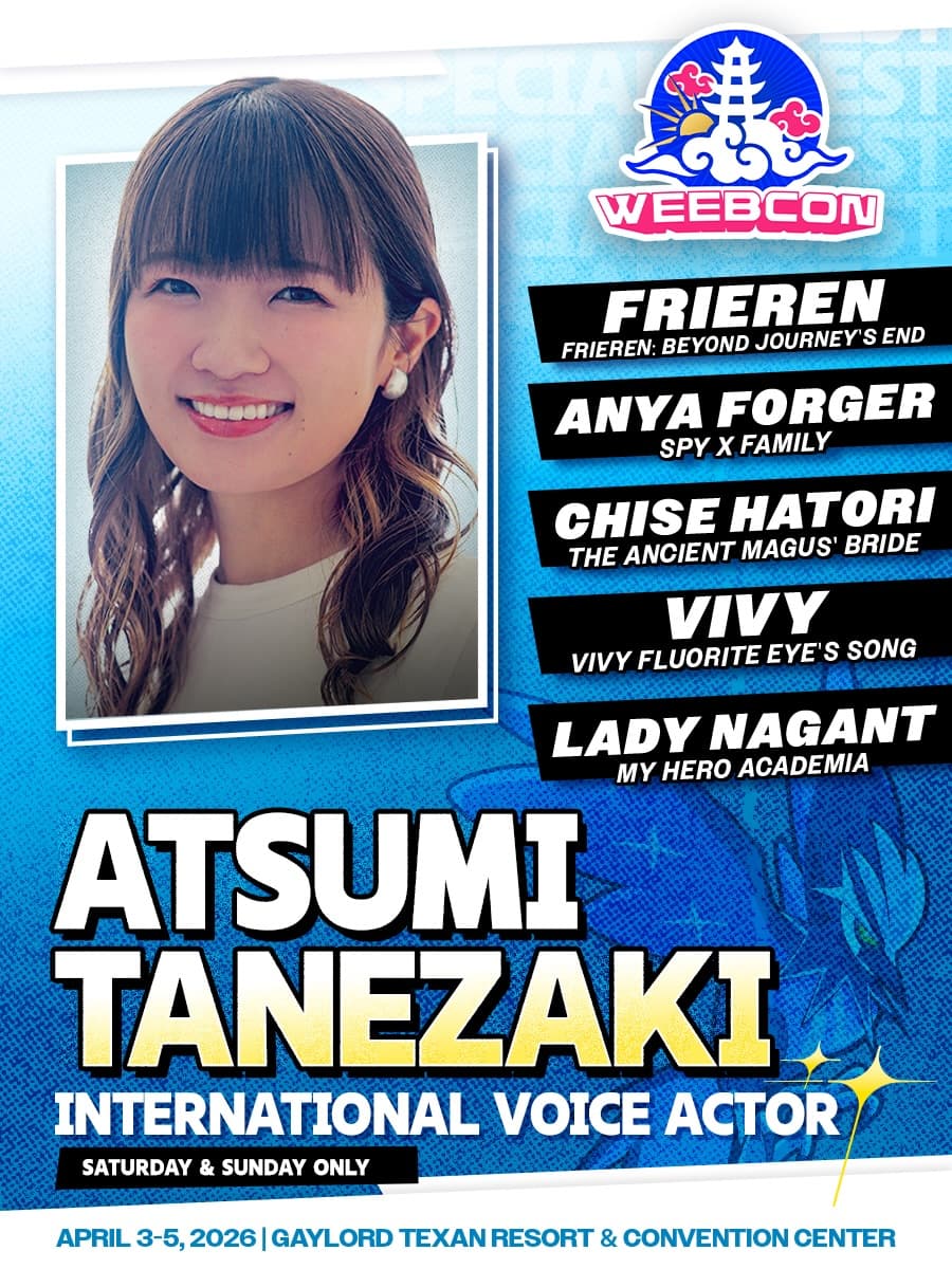 ⭐ WEEB REMINDER ⭐
We are extremely lucky to bring you an incredible line up of talented guests all the way from Japan!
Want to get something signed? Be sure to check the International Guest Signing Policy on our Info Page!
T’was the night before WeebCon and all through the Gaylord, staff and volunteers are bustling around to make tomorrow perfect for you.
See you soon, Protags!