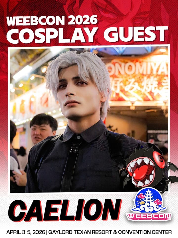 🗣️ COSPLAY RED CARPET 🗣️
Did your heart stop when you saw the white hair? yeah, us too 🙂↕️ Please welcome our next Cosplay Guest:
🗡️ Seinen Faction Member | Caelion | @caelion_cabana
Caelion is a cosplayer and content creator who loves making funny, high-energy videos and cosplaying Leon Kennedy, Simon Riley, and Sylus. Always learning, always improving, and excited to share the fun at Weebcon 2026.
He and many other incredible Cosplay Guests will have booths all weekend! Meet them, shop their merch, snap photos, and debate which Faction is best of the best and which won't be seen after-
⛅️ WeebCon 2026 ⛅️